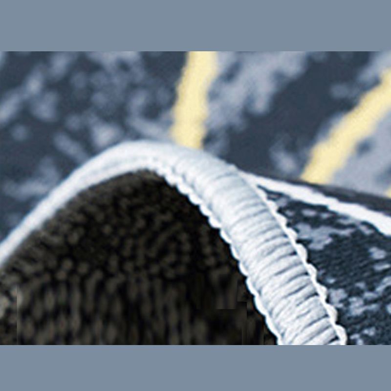 Beige Modern Rug Polyester Graphic Striped Area Rug Non-Slip Backing Rug for Living Room