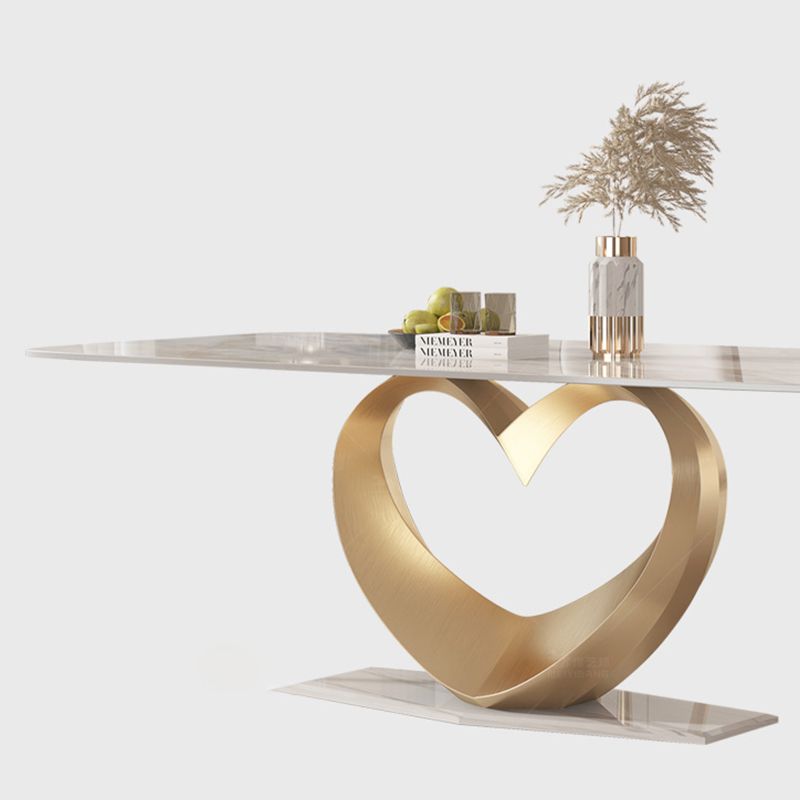 Sintered Stone Dining Set 1/4/5/7/9 Pcs Rectangle Dining Table with Upholstered Chairs