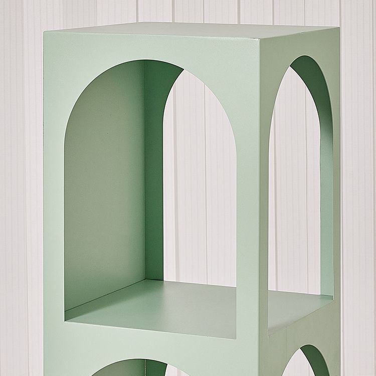 Modern Metal Bookcase Open Storage Shelves Included Etagere Bookshelf