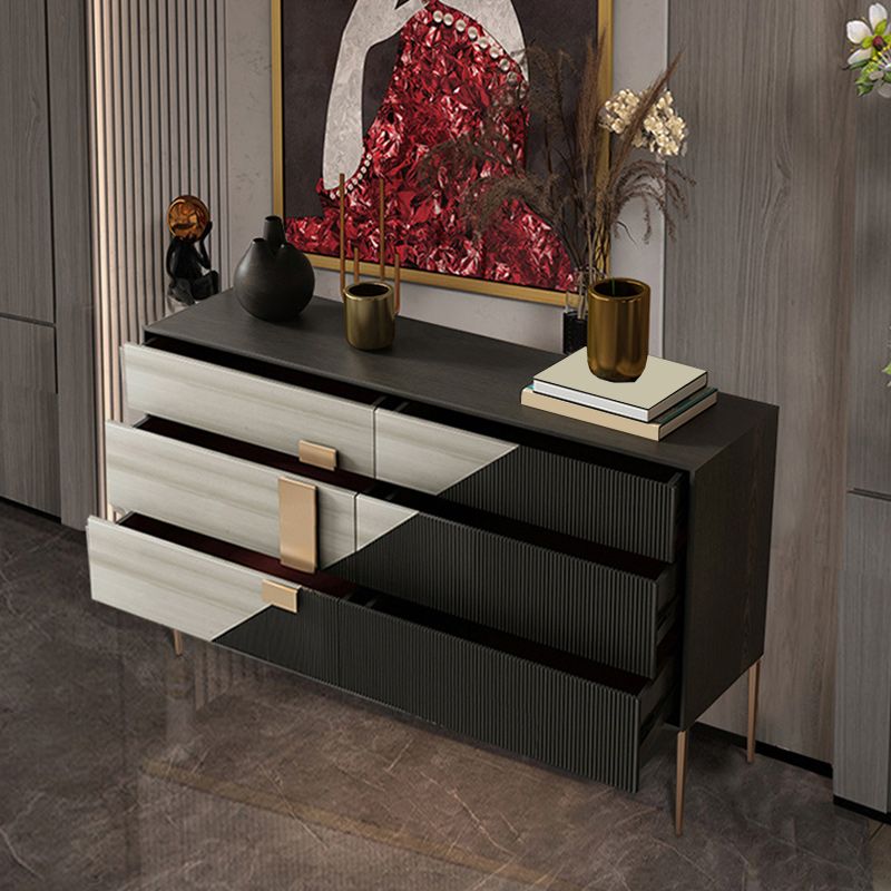 Classic Dresser Glam Storage Chest Dresser with 3/6 Drawers , 15.6 Inch Width