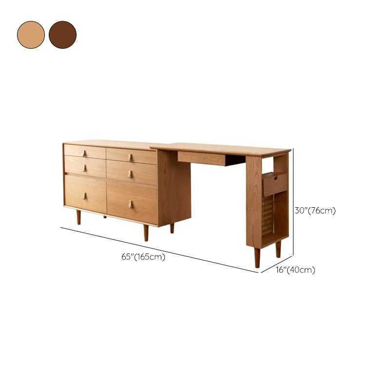 Modern Dressing Table Cherry Bedroom Lighted Mirror Standing Make-up Vanity