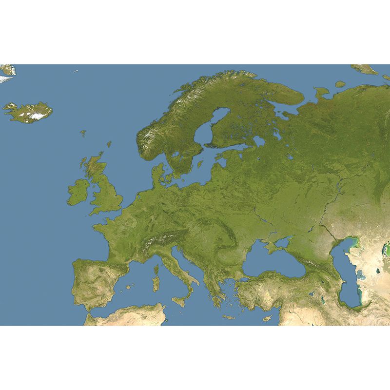 Contemporary Map Murals Mildew Resistant Wall Murals for Bedroom