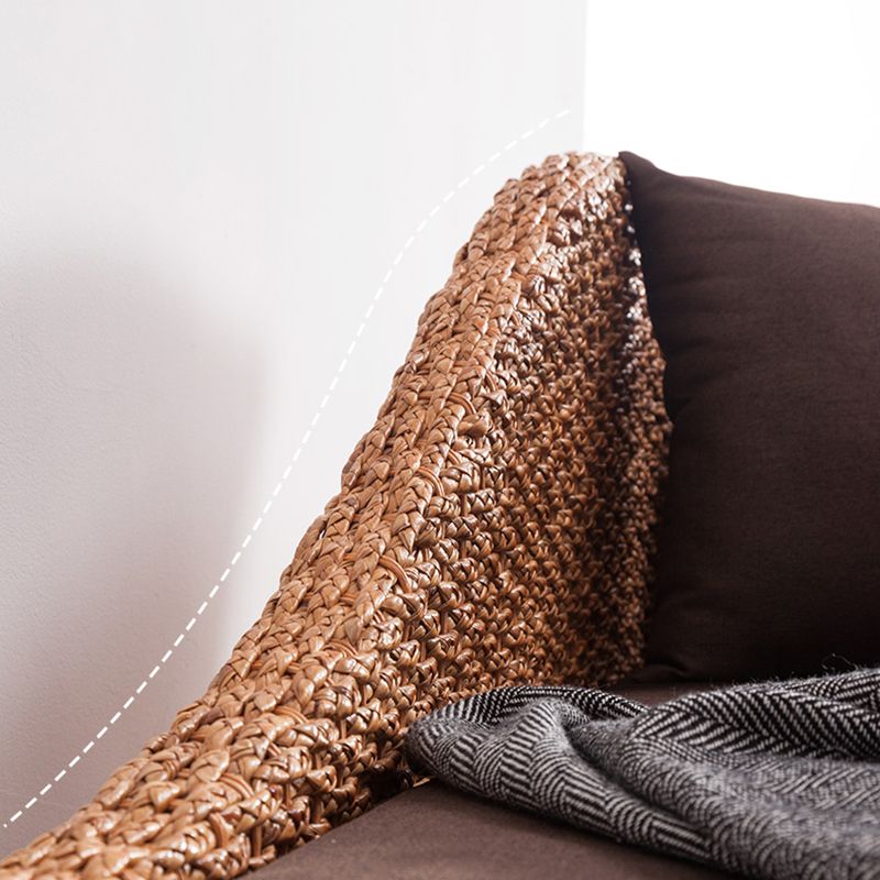 Farmhouse Style Chaise Lounge Chair Rattan Chair for Bedroom