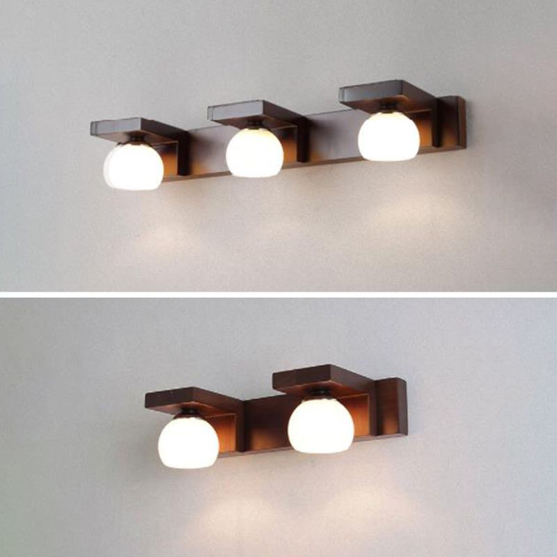 Cubic Vanity Light Modern Minimalist Style Wood Vanity Lamp