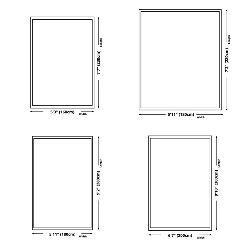 Simple Living Room Area Rug Geometric Lines Polyester Rug Anti-Slip Indoor Carpet