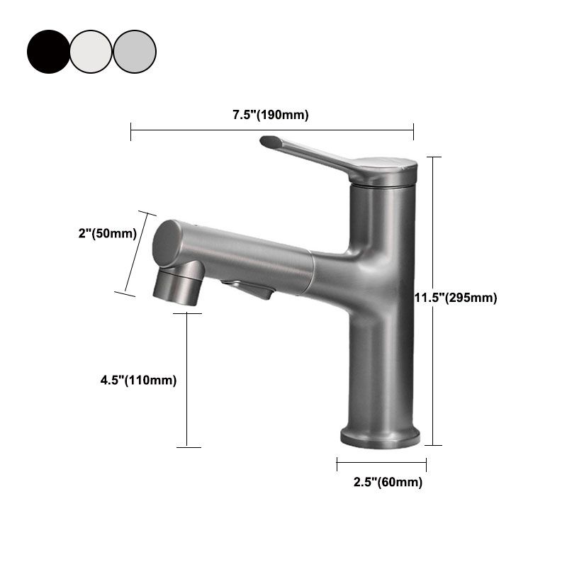 Modern Vessel Faucet Brass Single Handle Low Arc Vessel Faucet for Home