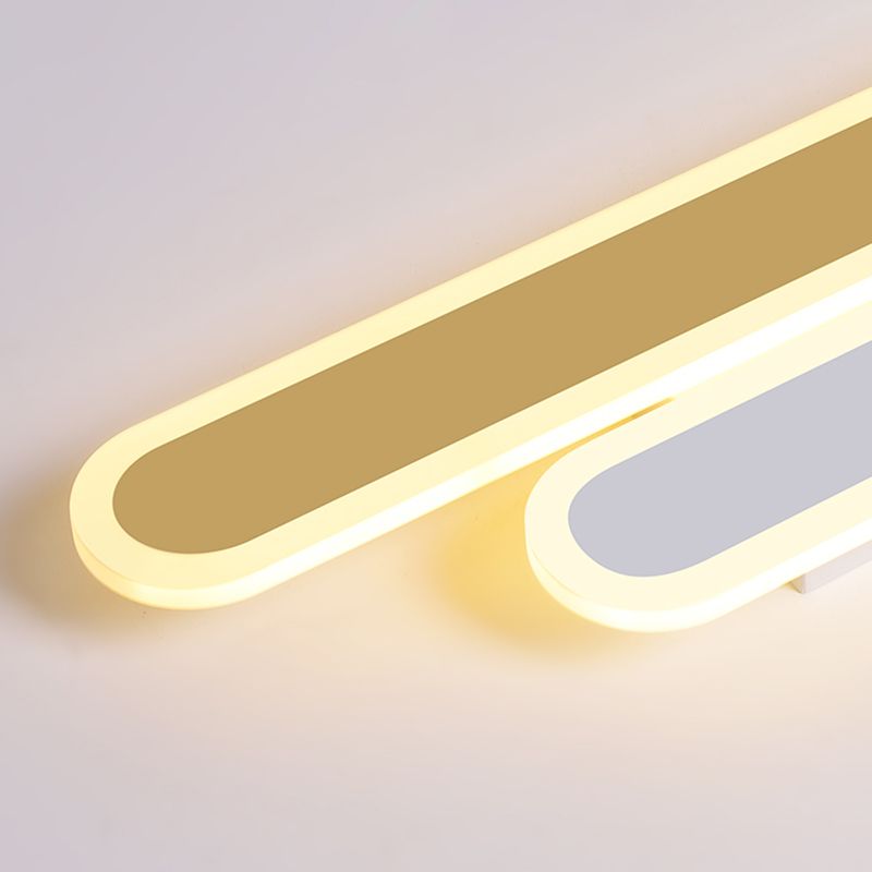 Modern Style Wall Mount Light LED Wall Sconce Light with Acrylic Shade for Bedroom