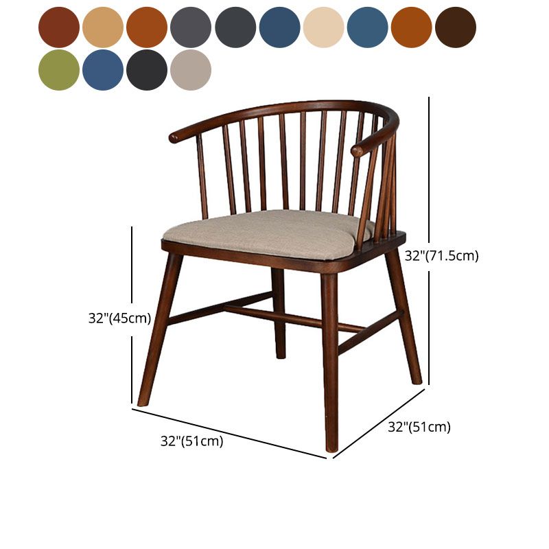 Silla trasera Windsor de estilo moderno, sillones de comedor con patas de madera para cocina