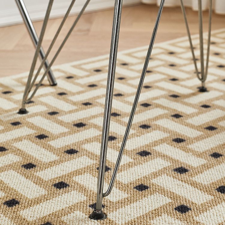 Table à manger de style moderne table à manger ronde avec base en métal pour usage domestique