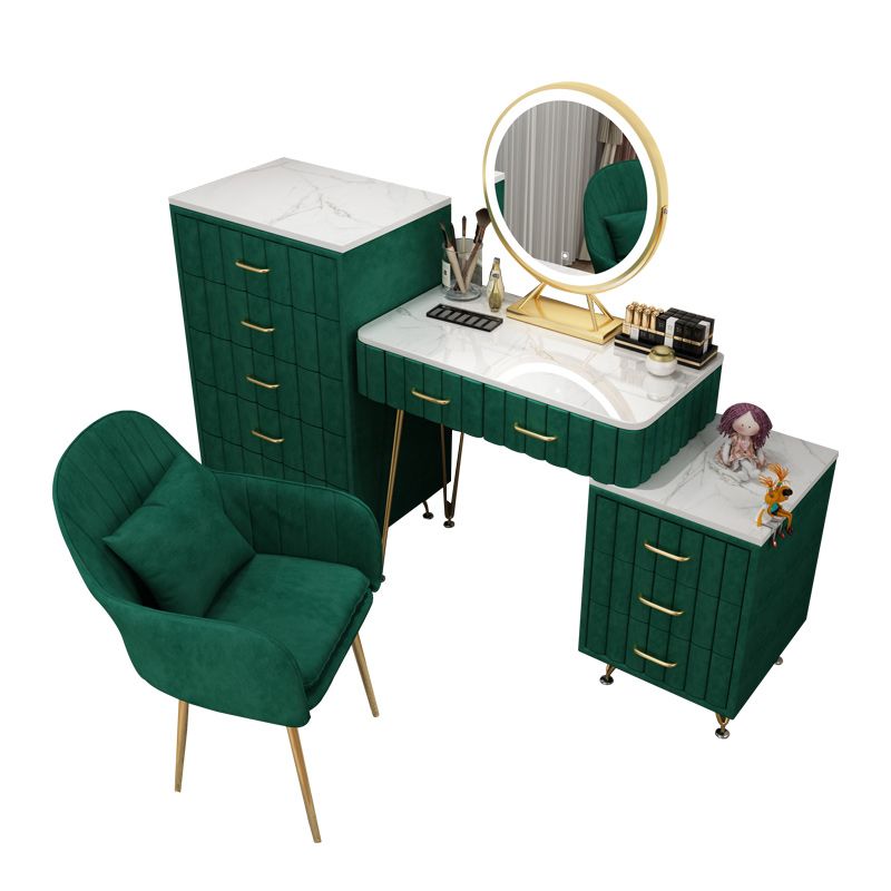 Slate Vanity Desk Removable Vanity Makeup Vanity Set for Bedroom