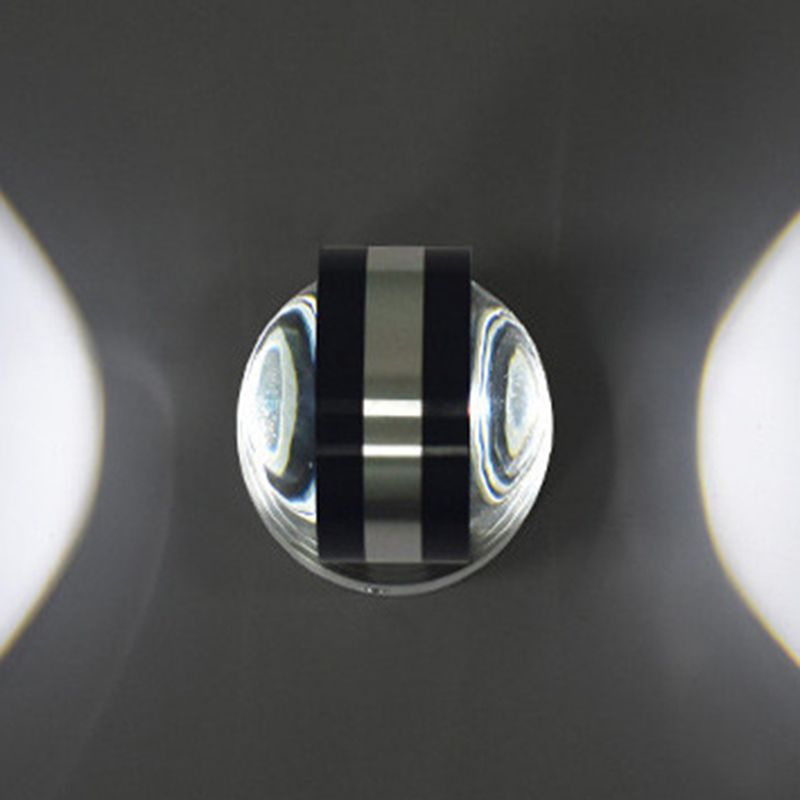 Éclairage mural en métal rond