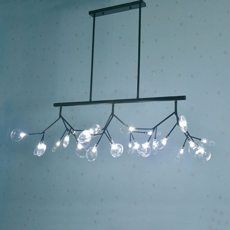 Candelera de acrílico acrílico ligero de techo de techo de aerosol moderno