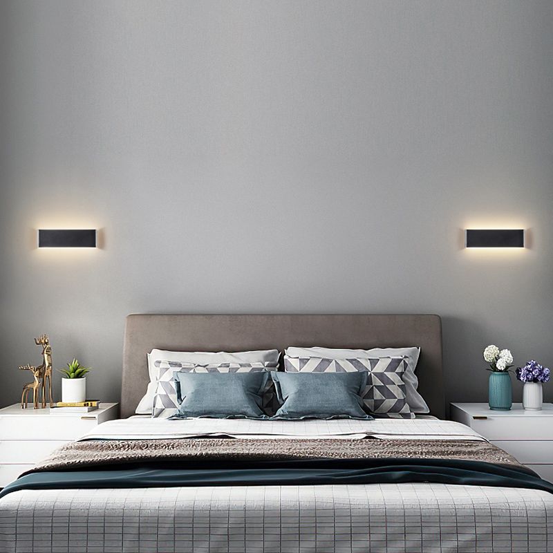 Metal Square Wall Lighting Modern 1 Light Wall Mounted Light Fixture