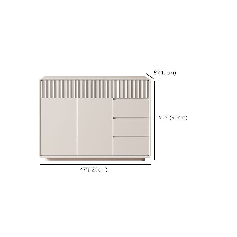 Contemporary Horizontal Combo Dresser Wooden Storage Dresser for Bedroom