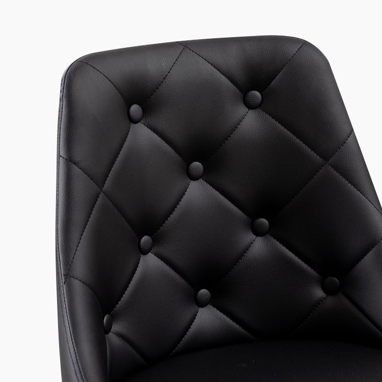 Modern PU Leather Dining Chairs Parsons Furniture with Wood Legs in Matte Finish for Home