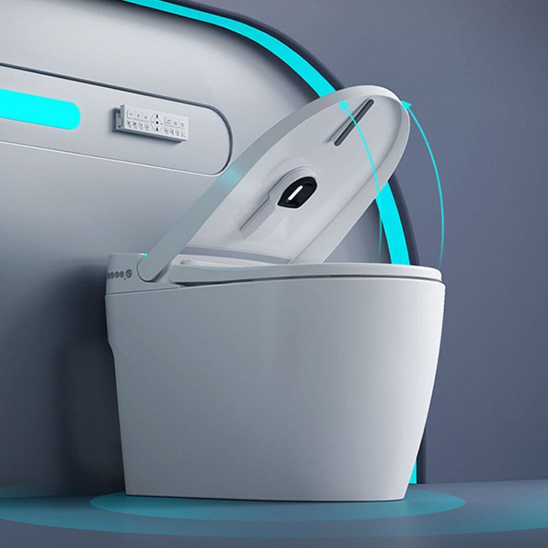 Modern Concealed Tank Toilet Skirted ABS Floor Mount Flush Toilet with Seat