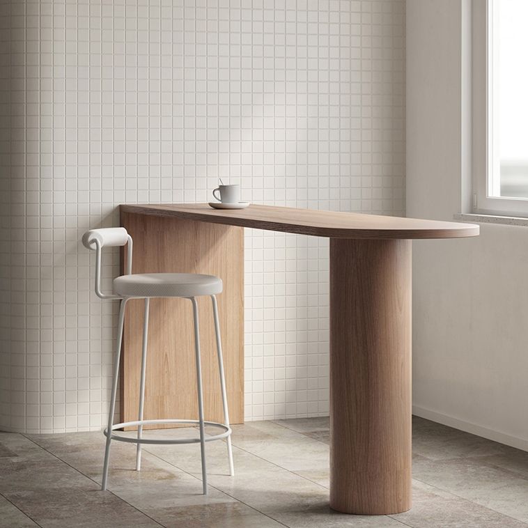 Dining Room Ash Wood Counter Table 40-inch Height Modern Bar Table