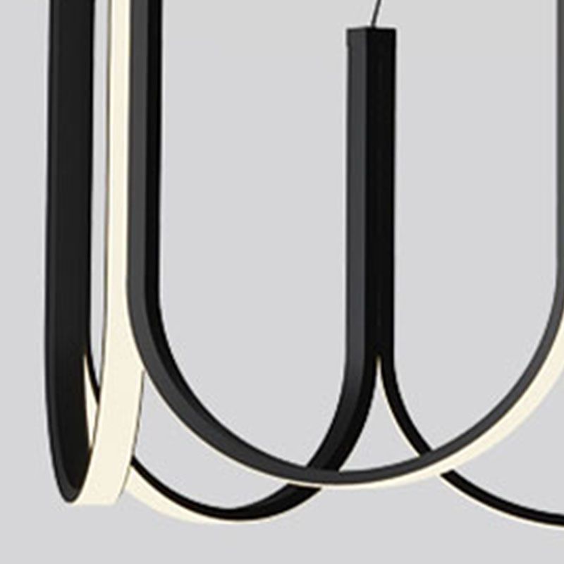 LED -Deckenpendellicht mit Acrylschatten -Einfachheit Kronleuchter Licht