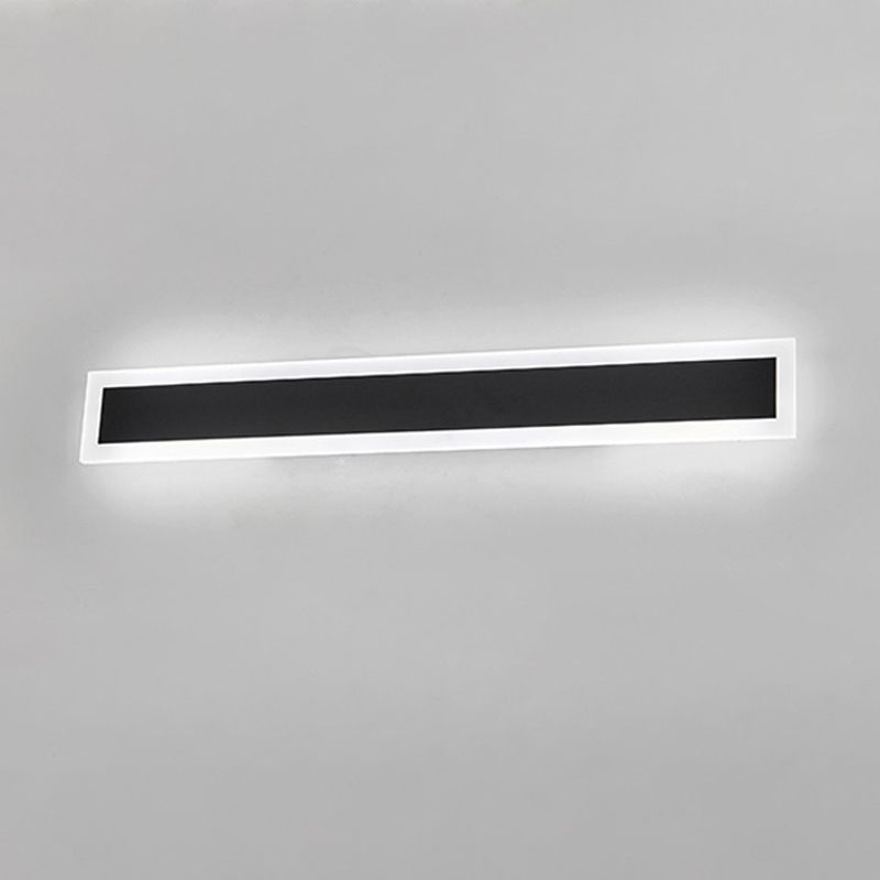 Lámparas de pared lineales de estilo contemporáneo 1 Metal 1 luces montadas en la pared ligera