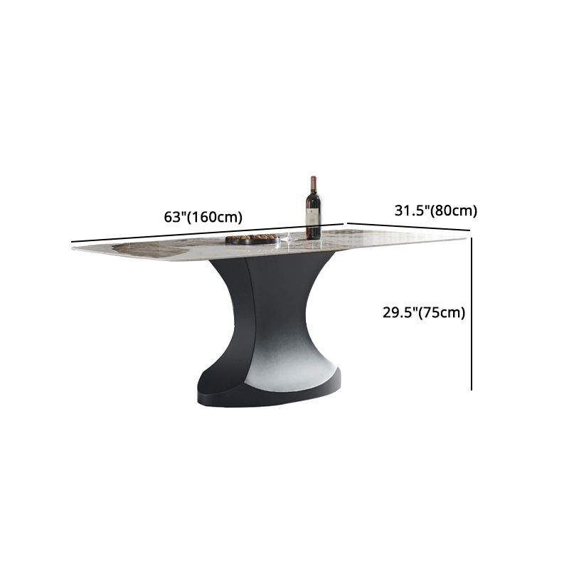 Modern Rectangle Sintered Stone Dining Table Set 1/3/4/5/7 Pieces Dining Set for Home Use