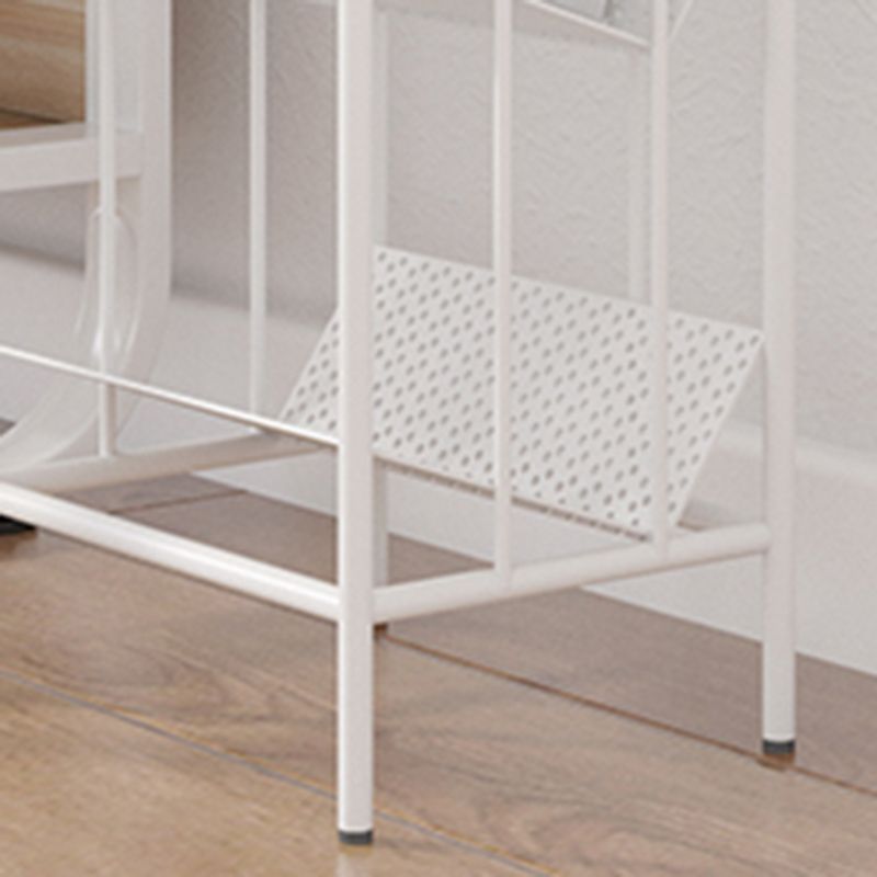 Industrial Freestanding Standard Kids Bookcase Metal Bookshelf in Matte