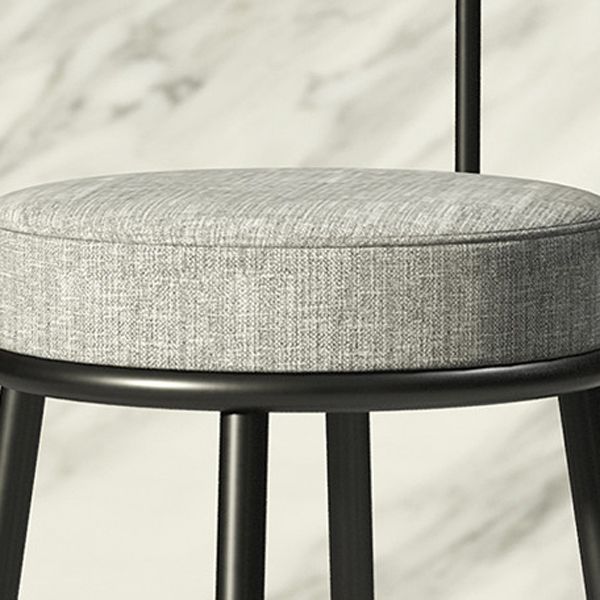 Industrial Bar-stool Round Counter Bar Stool for Kitchen with Metal Legs