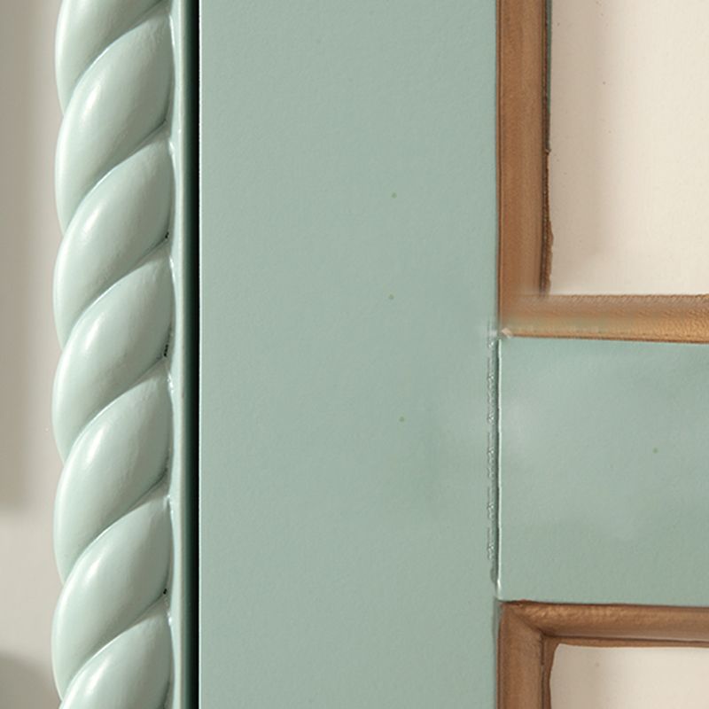 Coastal Cabinet with Hinged Door Wood Matte Finish Storage Cabinet