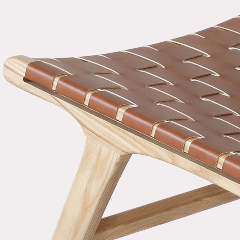 Nordic Armless Woven Back/Fixed Back Basic Four Leg Living Room Accent Room Chair