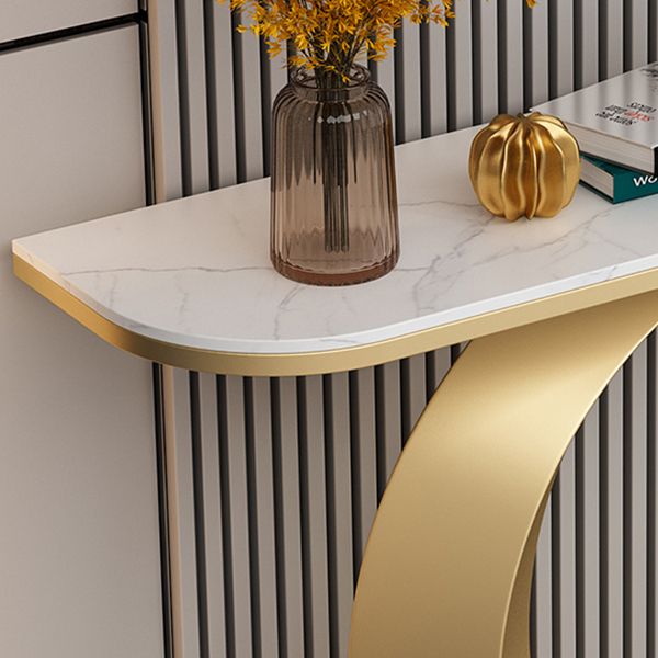 Contemporary Console Accent Table Half Moon Console Sofa Table