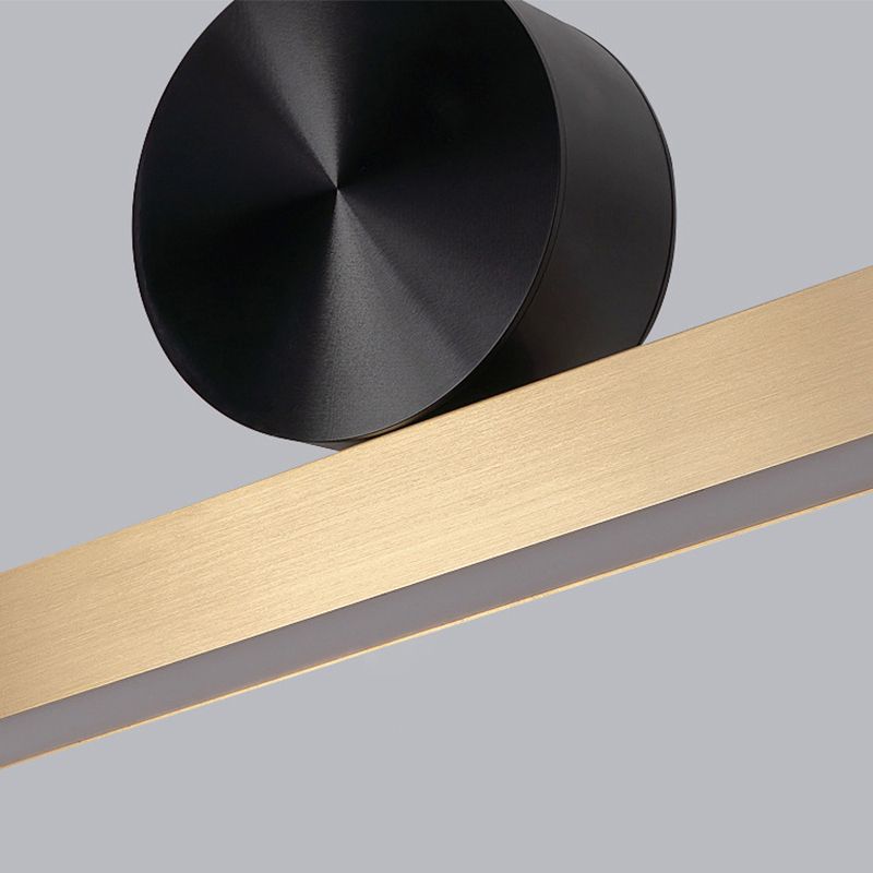 Linear Hanging Pendant Lights Contemporary Metal Chandelier Light Fixture