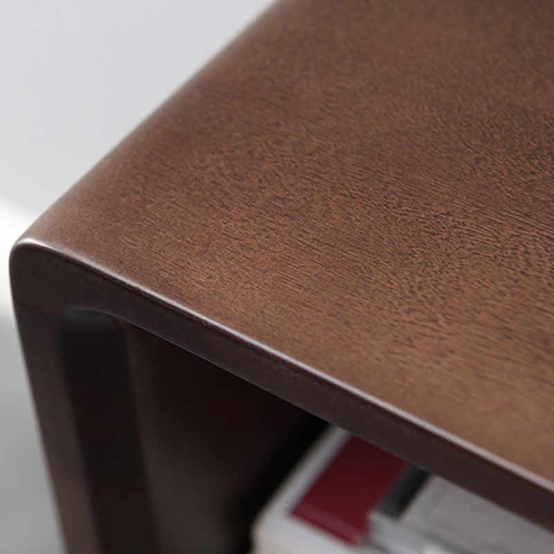 Vertical Modern Chest Bedroom Storage Chest in White and Brown