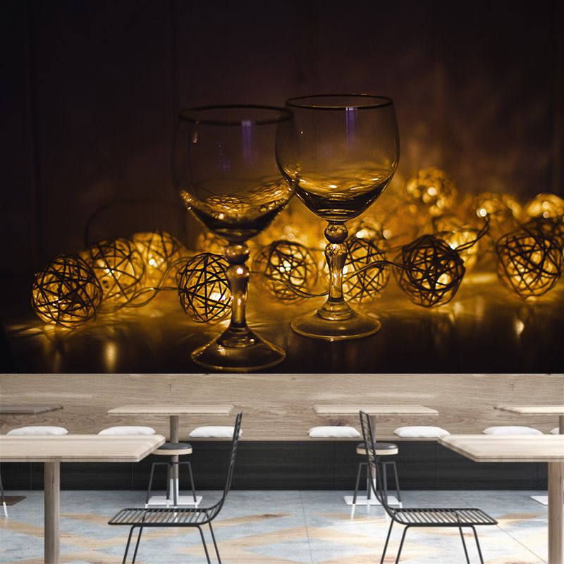 Minimalist Wine Bar Wall Decor Waterproofing, Customized Size Available