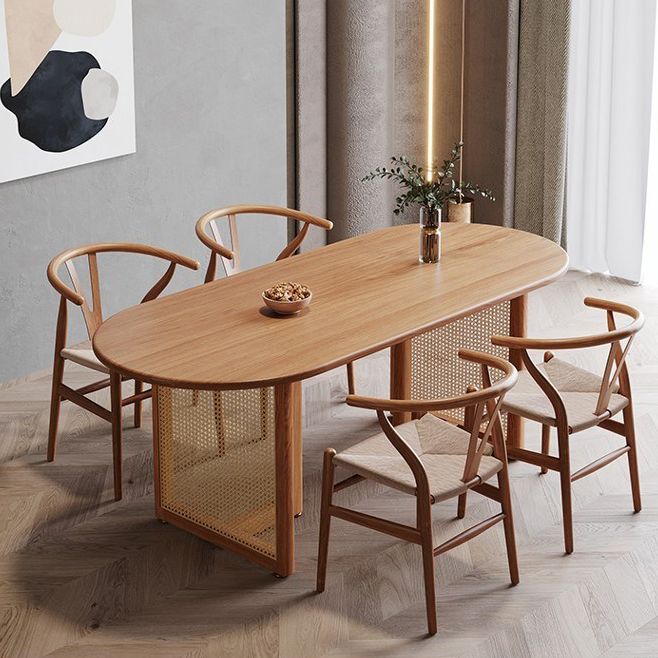 Contemporary Style Dining Table Solid Wood Dinette Table for Home and Kitchen