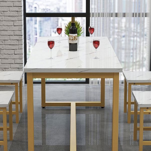 1/2/3/5 Piece Rectangle Shape Dining Room Table and Chair Set