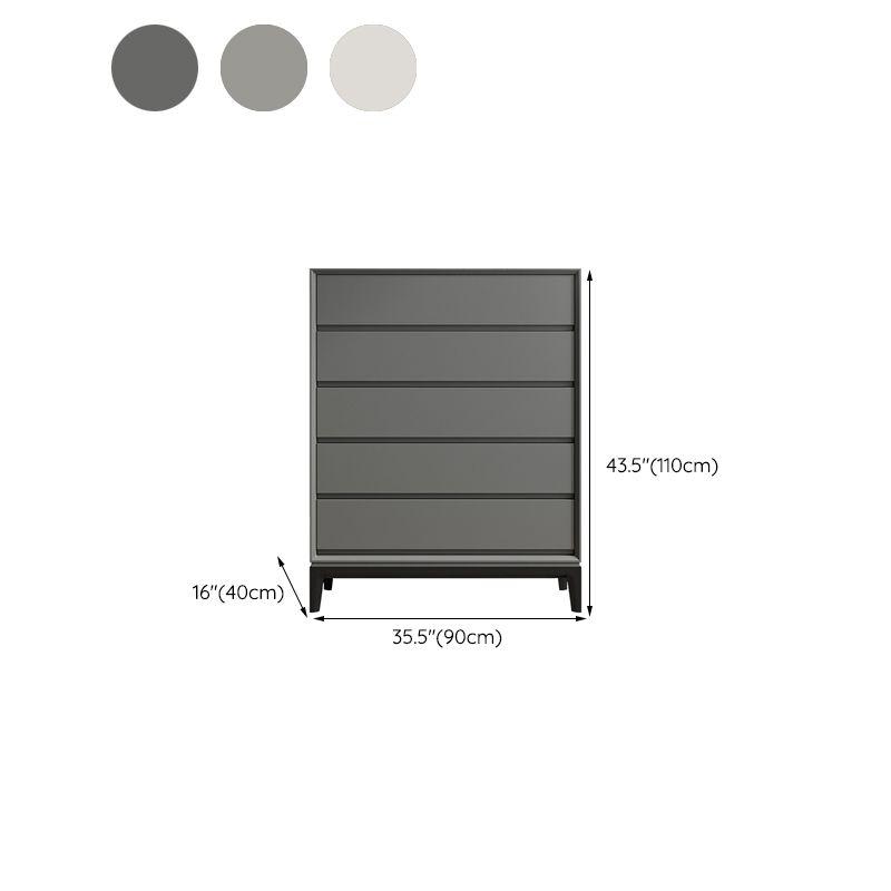 Contemporary Accent Chest with Drawers and Straight Legs Rectangle Chest