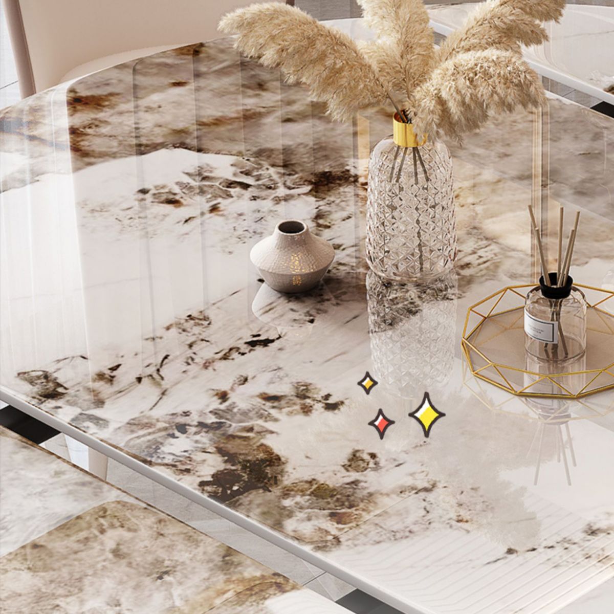 Modern Dining Sintered Stone Table Dining Round Table for Home