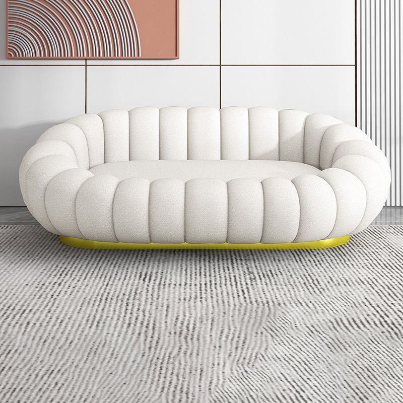 Contemporary Sofa with Swen Pillow Back 39.37" Wide for Living Room