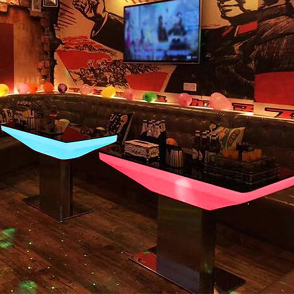 Polyethylene Square Table Industrial Style Restaurant Nightclub Bar Table