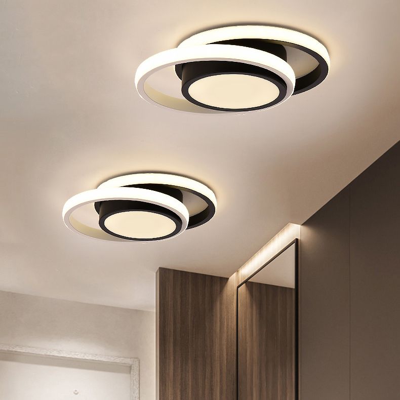 3 Lights Flush Mount Ceiling Lighting Fixture Simplicity LED Ceiling Light