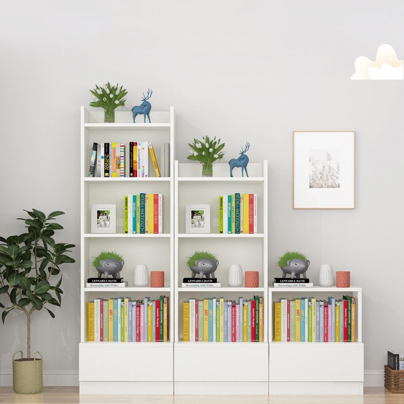 Engineered Wood Vertical Bookshelf Open Modern Shelf Bookcase for Study Room