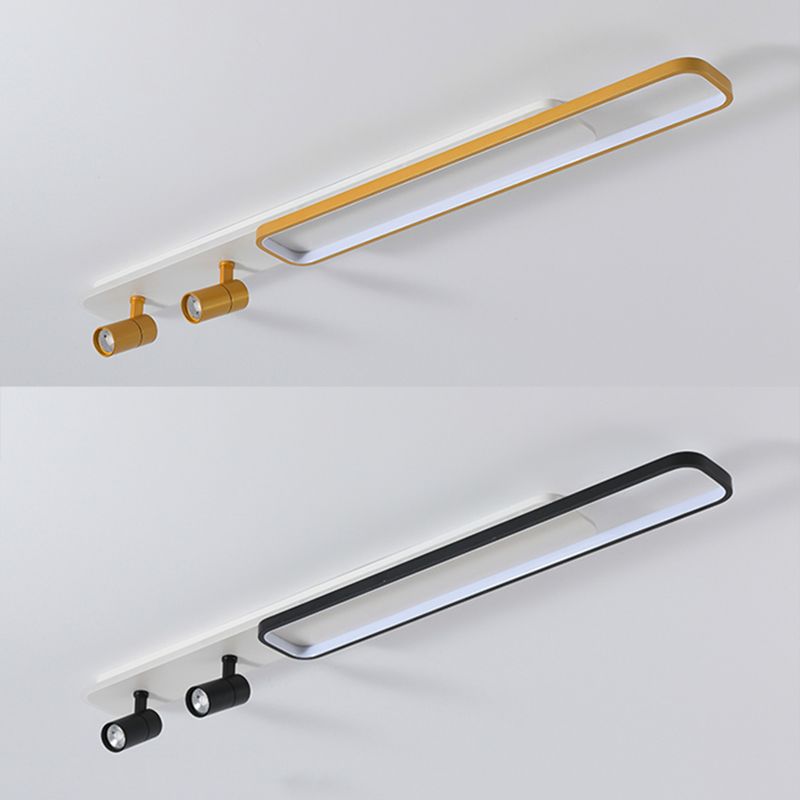 Modern Minimalist Style Linear LED Flush Mount Spotlight Acrylic Flush Ceiling Light