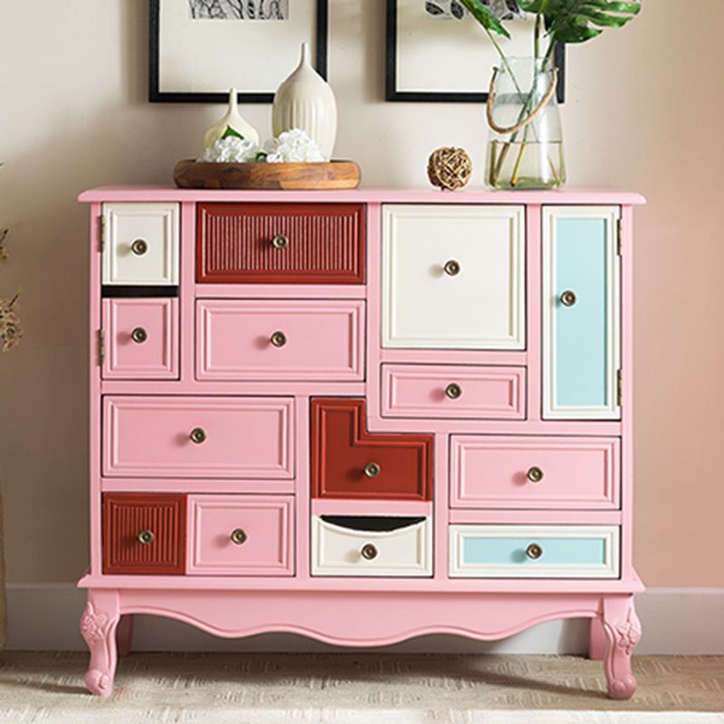 Traditional Storage Chest Solid Wood Dresser with 7/9 Drawers
