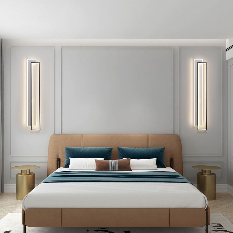 Stratizzazione dell'illuminazione di applique in metallo minimalista soggiorno a led lampada