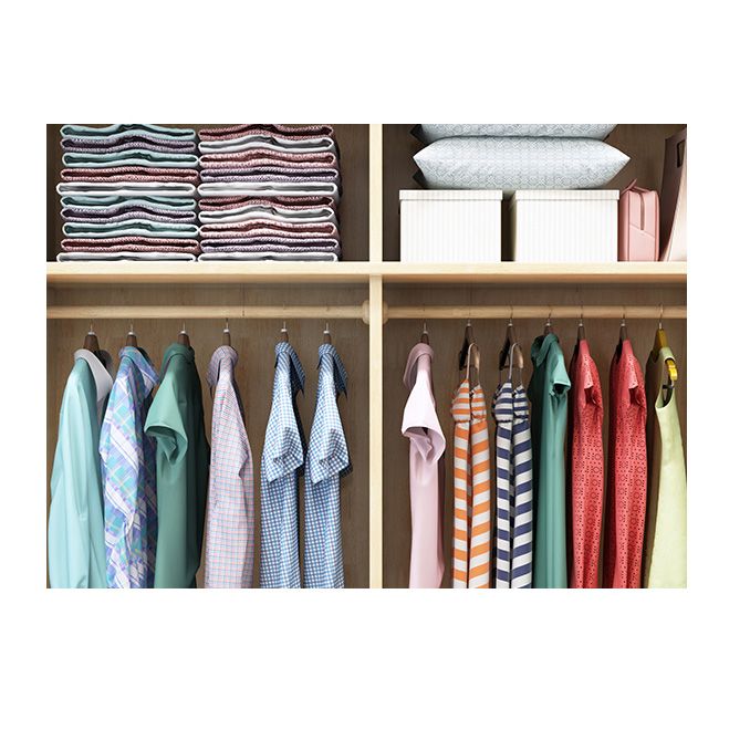 Rubberwood Cabinet with Drawers French Country Wardrobe for Home