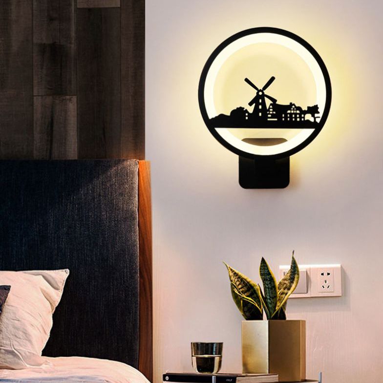 Lumière réglable 1 Applexionne de mur de nuance rond