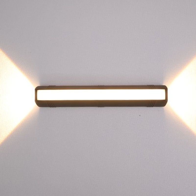 Modern Style Rectangular LED Wall Lamps Metal 3-Light Wall Lighting Ideas