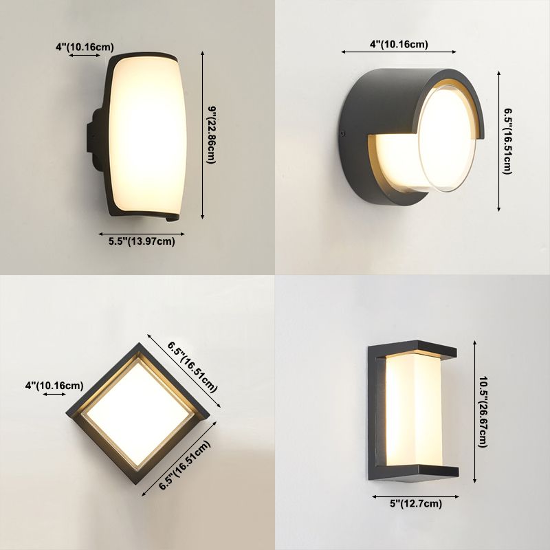 Geometrische Wandbeleuchtung in modernem Acryl 1 leichte LED -Wandlampe im modernen Stil