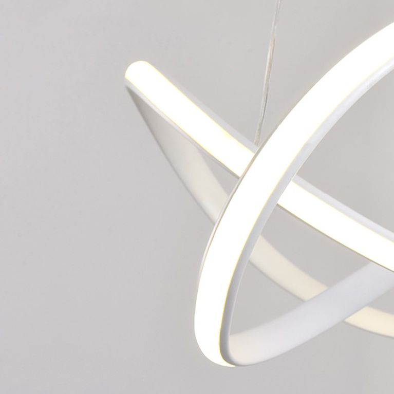 Modern Dining Room Lighting Twisting Suspended Lighting Fixture Acrylic