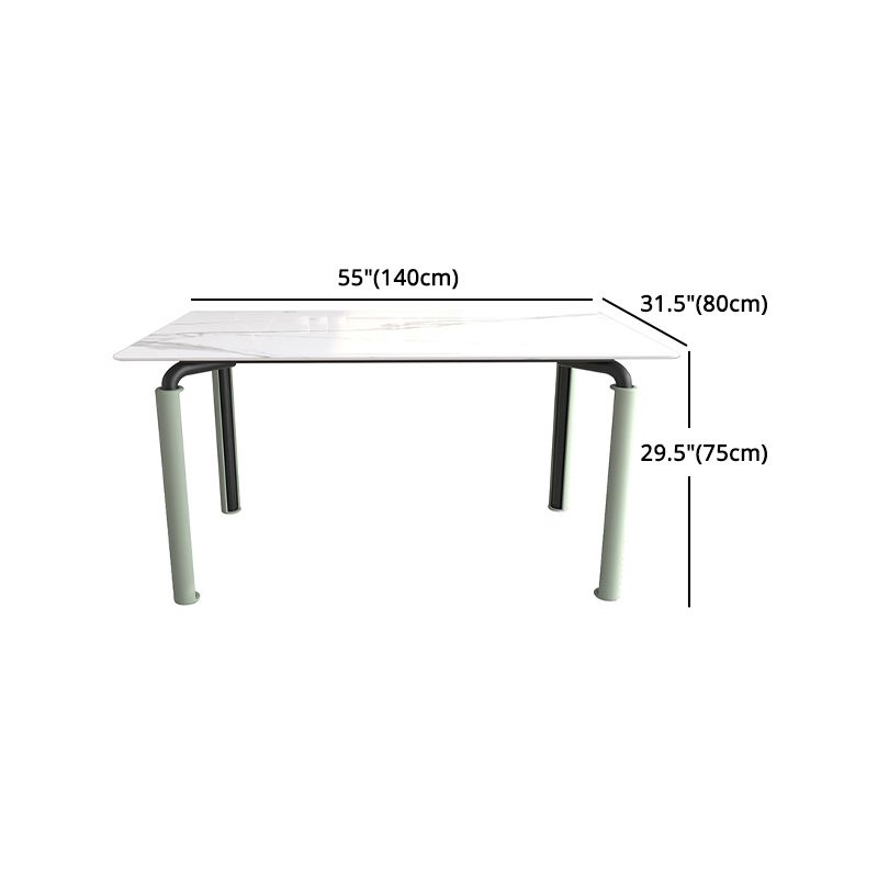 Scandinavian Style 1/2/5/7 Rectangle Dining Room Table Set for Home Use