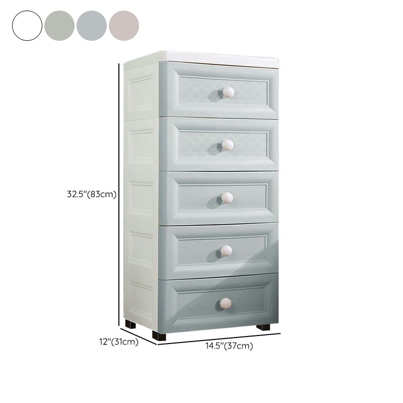 Plastic Wardrobe Armoire with Legs Modern Storage Cabinet with Drawer